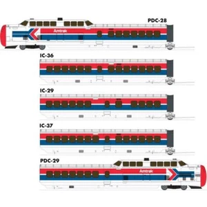 Juego TurboTrain Rapido 203504 HO UAC, ESU LokSound, Late Amtrak - Imagen 1 de 1