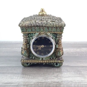 Afrikanische Blattuhr Schmuckschatulle für Büro, Höhle oder Männerhöhle - verstecktes Fach - Bild 1 von 10