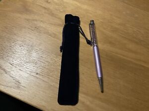 Swarovski Pen Lilac Colour With Crystals - Brand New Pen Swarovski 