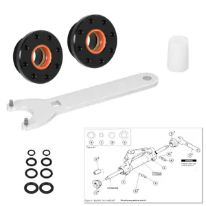 HS5157 Kit de sellado de cilindro de dirección hidráulica de montaje frontal y kit de purga para Seastar - Imagen 1 de 11