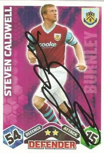 STEVEN CALDWELL* SIGNED BURNLEY 2009/2010 MATCH ATTAX TRADING CARD+COA - Picture 1 of 1
