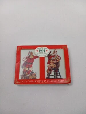 1994 Coca Cola Santa  Playing Cards Collectable Tin Limited Ed Christmas,Sealed - Image 1 of 4