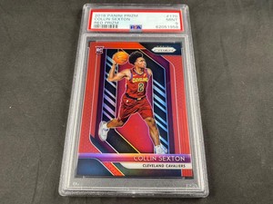 2018-19 PANINI PRIZM BASKETBALL COLLIN SEXTON ROOKIE RED PSA 9 160/299
