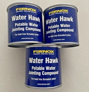 3 x Fernox Water Hawk Potable Water Pipe Jointing Compound 400g Tins Job Lot - Picture 1 of 7