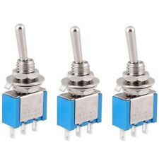 Miniature Mini 5Pcs SPDT Toggle Switch 3 Pins 2 Position Switches