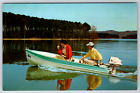 C1960s Fishign Hole Just Ahead Boat Vintage Postcard