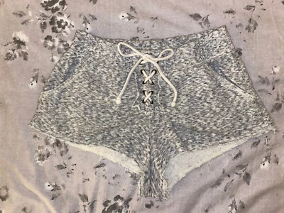 Topshop Marl Grey High Waisted Jogger Shorts - 8 - Image 1 of 4