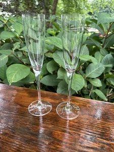 2 Villeroy & Boch MAXIMA Crystal Champagne Glass Flutes 10 1/2" - Picture 1 of 5