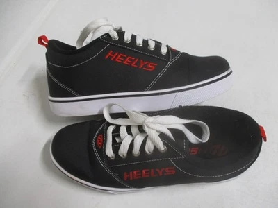 HEELYS black canvas sneakers roller skate wheeled footwear shoes sz 7 - Image 1 of 4