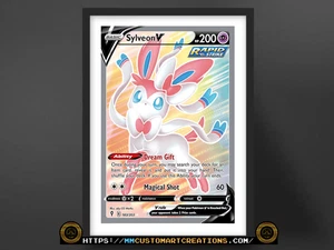 Sylveon V #183 Full Art Evolving Skies (EVS) Poster Print - Bild 1 von 3