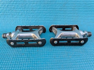 Sakae SR Product Of Japan  CTP-400 9/16" Black And Silver MTB Alloy Pedals - Image 1 of 4