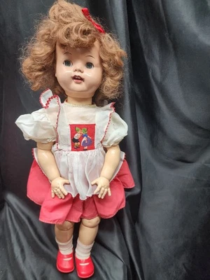 E3 Vintage 1960's Eegee 23" Walker Doll Red Hair Flirty Eyes - Image 1 of 4