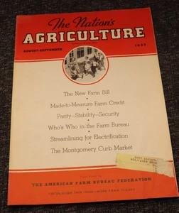 1937 Sept The Nation's Agriculture Magazine American Farm Bureau Federation Ad's - Bild 1 von 10