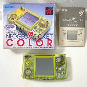 Neo Geo Pocket Color Crystal Yellow Body SNK NEOGEO