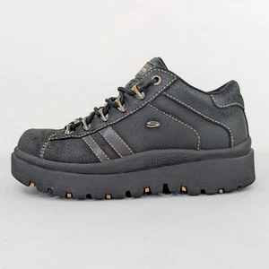 Oxford de cuero vintage Y2K Skechers gruesos con plataforma para mujer talla 7,5 - Imagen 1 de 24