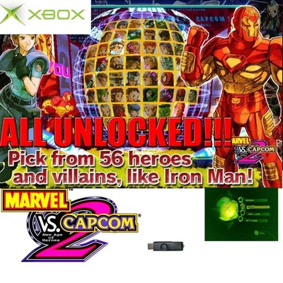 Marvel vs Capcom 2 Save File Characters Unlocked Original Xbox USB - Image 1 of 4