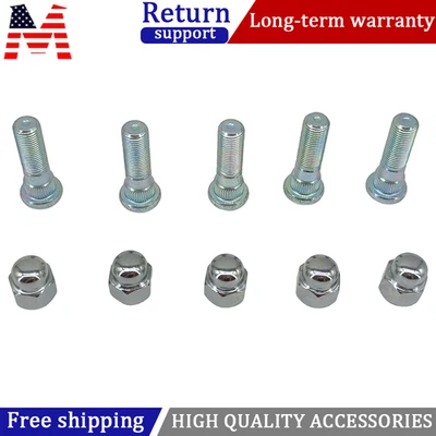 5x Wheel Hub Bolt Stud & Nut Set For 00-15 Subaru Legacy, Outback, Forester - Image 1 of 4