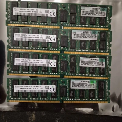 una memoria de servidor HPE 752369-081 Hynix HMA42GR7AFR4N 16 GB PC4-2133P Ddr4 ECC Foto 1 de 2