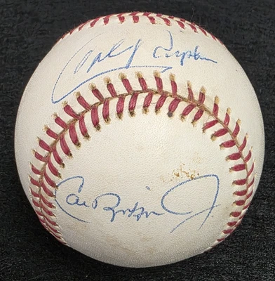 CAL RIPKEN JR.-CAL RIPKEN SR.-BILLY RIPKEN Signed Official Baseball-ORIOLES-JSA - Image 1 of 4