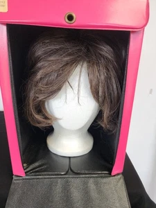 Vintage 1960's Carousel Wig Storage Case w/ Wig & Head Pre Styled Stretch Cap - Picture 1 of 15