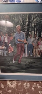 Greg Norman HOF signed handsigniert 28" x 34" für Jamie #D PGA Golf Foto gerahmt - Bild 1 von 24