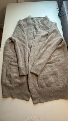 Женский кашемировый кардиган Vince с открытой передней частью свитер верблюд капсула уютный размер S - Изображение 1 из 4