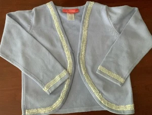 Gymboree Romantic Garden Long Sleeve Cardigan Sweater Purple Size 6 Sequins - Picture 1 of 5