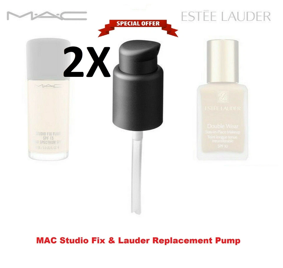 2x Foundation Pump for Estee Lauder Double Wear and M.A.C Make up