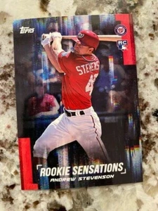 2021 TOPPS ON-DEMAND SET 3 ROOKIE SENSATIONS CARD NATIONALS ANDREW STEVENSON #26 - Foto 1 di 1