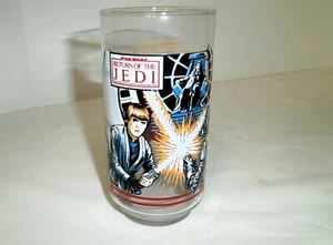 Vintage 1983 Star Wars Return Of Jedi Burger King Glas Todesstern Duel Vader - Bild 1 von 4