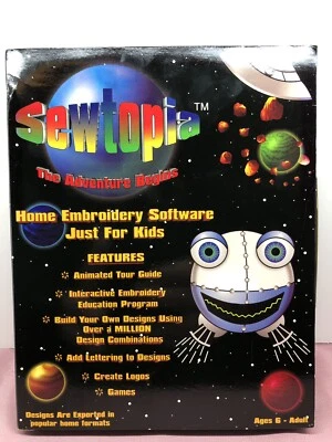 Sewtopia The Adventure Begins Home Embroidery Software for WIN 95/98 - Used - Image 1 of 4
