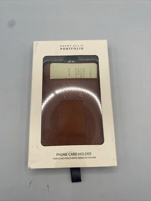 Perry Ellis Portfolio Men's Leather Phone Wallet Tan NIB - Image 1 of 2