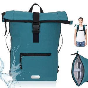 Rucksack Damen A4 Freizeit Laptop Fahrradrucksack Plane Time Evo 12825 Petrol f - Bild 1 von 12