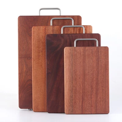 Tabla de cortar/cortar madera maciza hecha a mano premium cocina cocina madera gruesa Foto 1 de 4