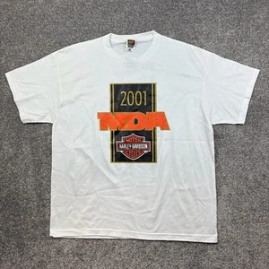 Vintage Harley Davidson Shirt Mens XL White Michigan Diabetes Association Biker - Picture 1 of 5
