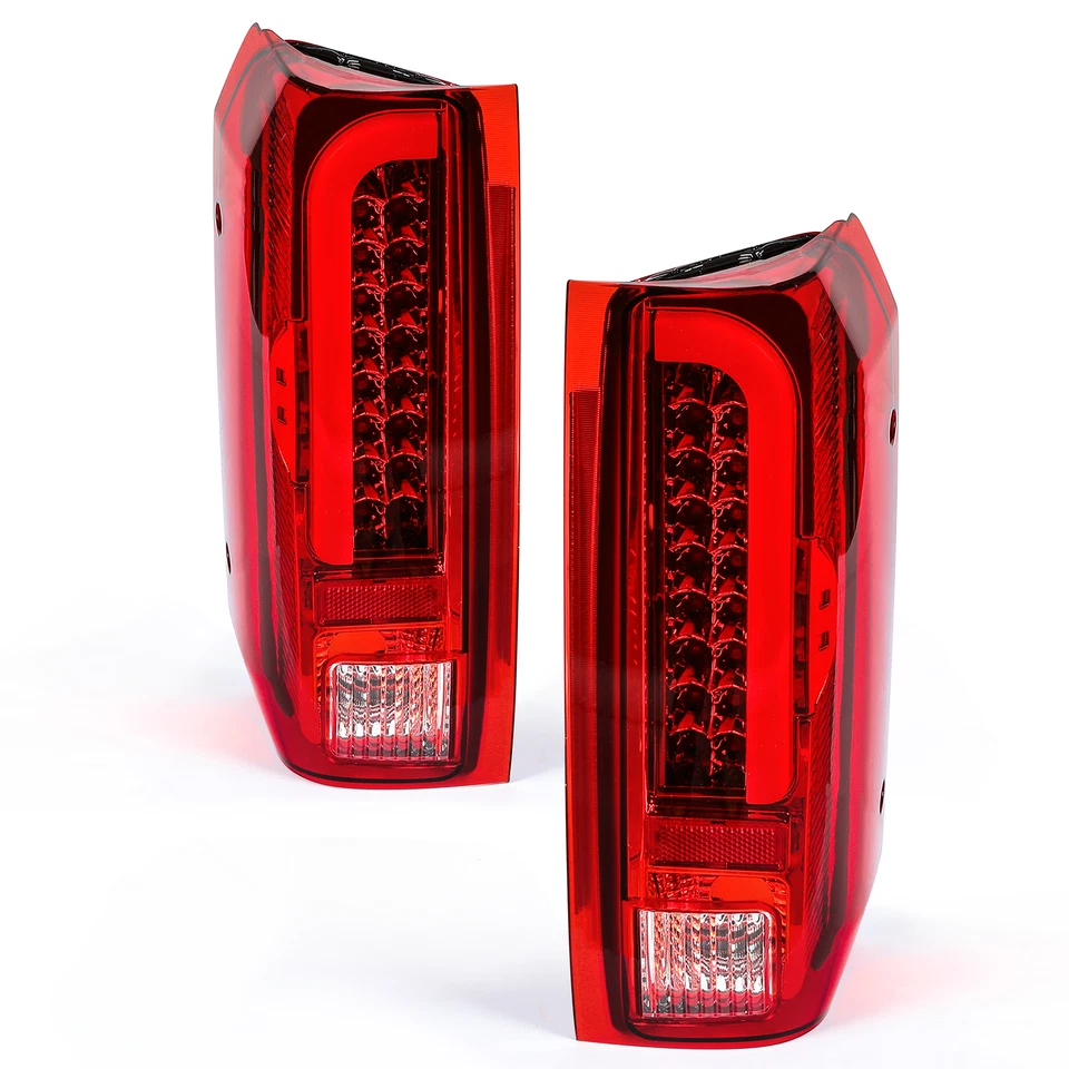 For Ford F150 F250 F350 Bronco 1990-1997 Pair LED Tail Lights Rear Lamps LH&RH - Image 1 of 4