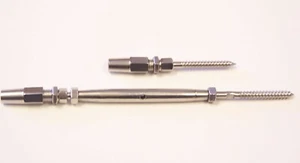 316 Stainless Steel Swageless Tensioner Set for Cable Railing w/Lag Screw 1/8" - Picture 1 of 1