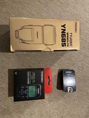 Yongnuo YN685 Speedlite + Yongnuo YN622N-TX беспроводной контроллер вспышки + приемник - Изображение 1 из 4