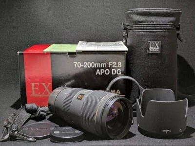 SIGMA 70-200mm f/2.8 EX DG APO HSM Lens Canon EF -Excellent w/Box- From Japan - Image 1 of 4