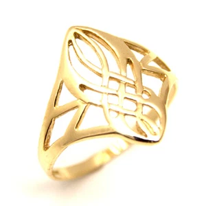 Celtic Ring Solid Hand Crafted 9ct Gold UK Hallmarked - Picture 1 of 7