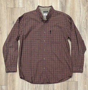 COLUMBIA XCO Men’s Button-Up Long-Sleeve Plaid Shirt Large - Picture 1 of 11