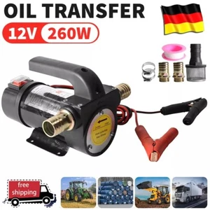 Dieselpumpe Ölabsaugpumpe 12V 260W Heizölpumpe Kraftstoffpumpe Selbstansaugend - Bild 1 von 11