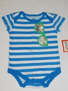 Infant Boy 0 3 6 Month One Piece Summer Sunglasses On Shirt Creeper - Picture 1 of 4