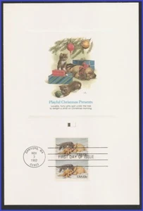USA5 #2025 U/A FLEETWOOD PROOFCARD FDC STR2 Kitten and Puppy - Picture 1 of 1