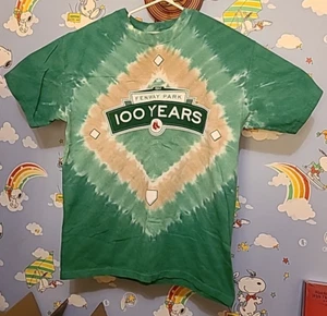Boston Red Sox Fenway Park 100 Years Majestic Shirt Green Tie-Dye Size Medium - Picture 1 of 9