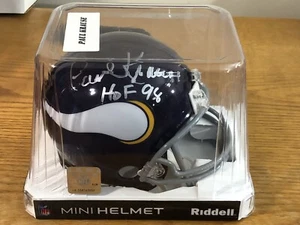 Paul Krause Autographed Riddell Mini Helmet w/ Holo - NIB - HOF - Vikings - Picture 1 of 3