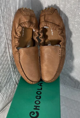 Новый шоколадный синий Тара мокасины мокасины коричневый / карамель женские туфли размер 11 - Изображение 1 из 4