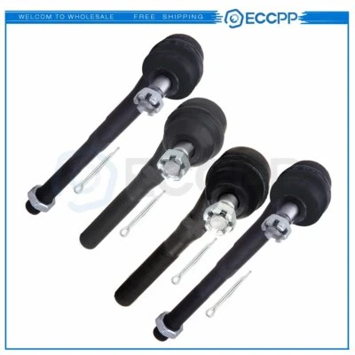 4Pcs Front Inner & Outer Tie Rod Ends Fits 1997-2002 Lincoln Navigator 2WD Foto 1 de 4