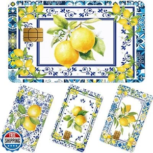 Shejdgart Debit Card Skin Stickers - 4 Pcs Amalfi Coast Lemon Credit Card Ski - Afbeelding 1 van 5