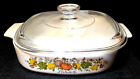 Vintage Corning Ware A-8-B "L’ Echalote" 1.5qt Casserole Dish with PYREX Lid USA